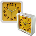 Large Retro Look Analog Alarm Clock-YELLOW